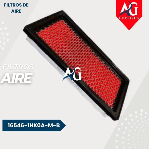Filtro Aire  16546-1HK0A-M-B Nissan Versa