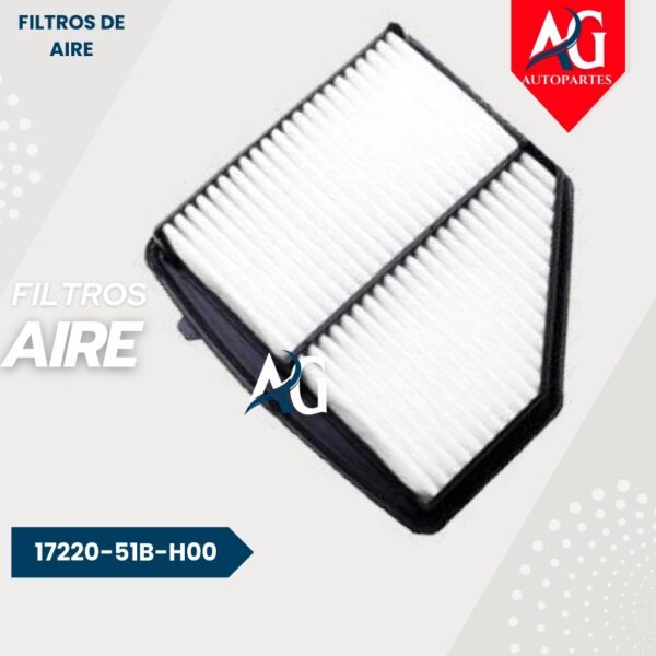 Filtro Aire  17220-51B-H00 Honda Hr-V