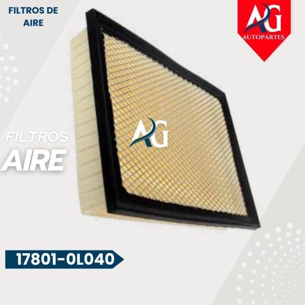 Filtro Aire  17801-0L040 Toyota Hilux